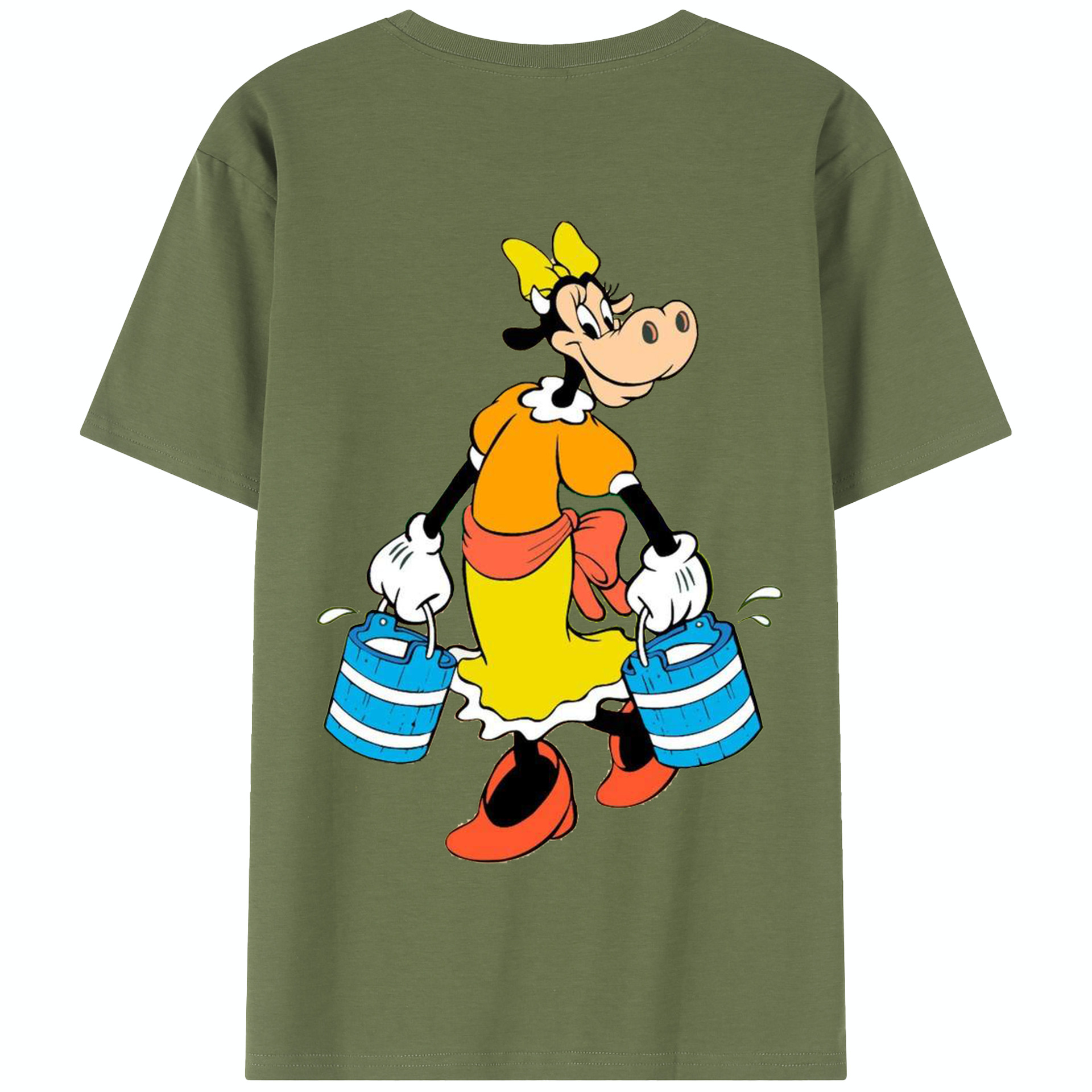 （画像用） ミッキーマウス Mickey Mouse 綿100％半袖Tシャツ（背面プリント）